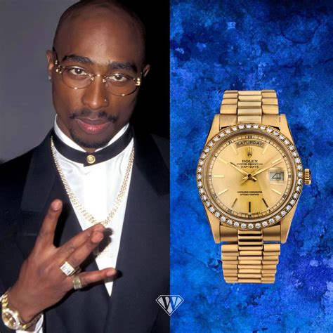 rolex day date tupac|Legendary Tupac Shakur .